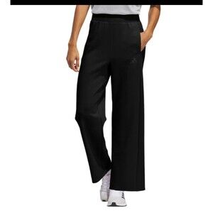 Adidas Women's Active Pants With Zipped Pockets Wide Leg Black Size M  NWT C3